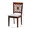 Baxton Studio Olympia Modern Grey Fabric and Walnut Brown Finished Wood 2-Piece Dining Chair Set 231-2PC-13182-ZORO - alternate 8